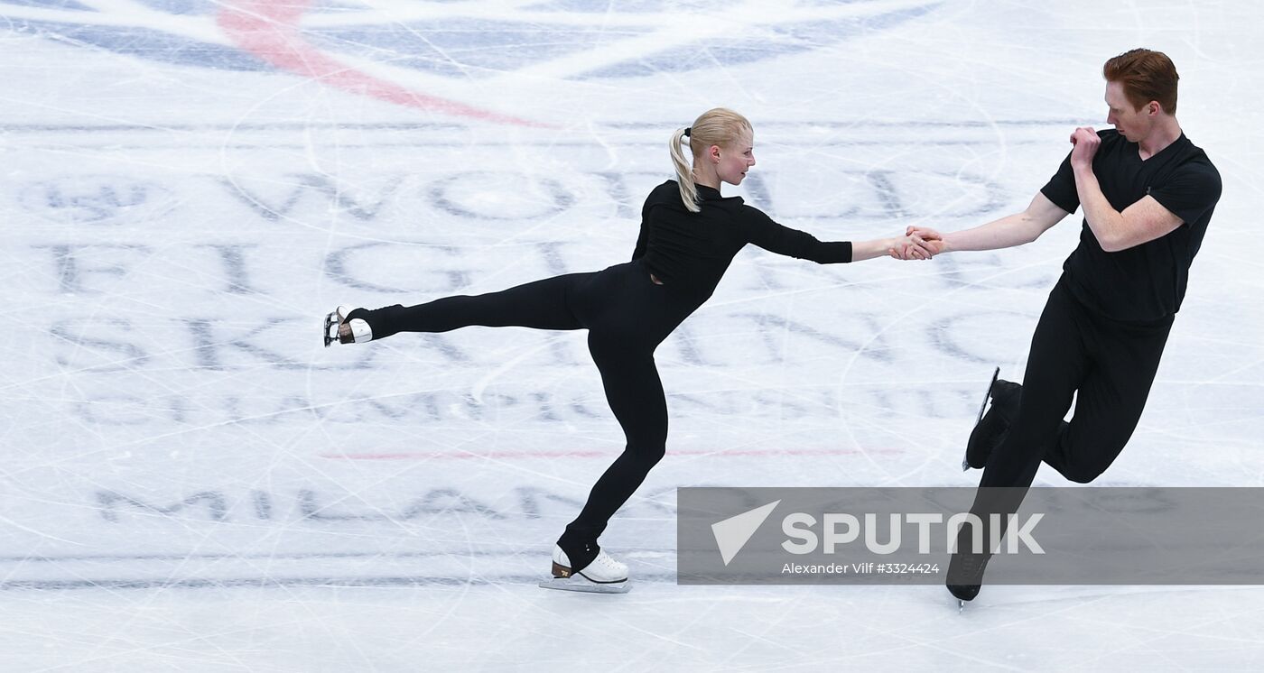 Figure Skating. World Championships. Training sessions