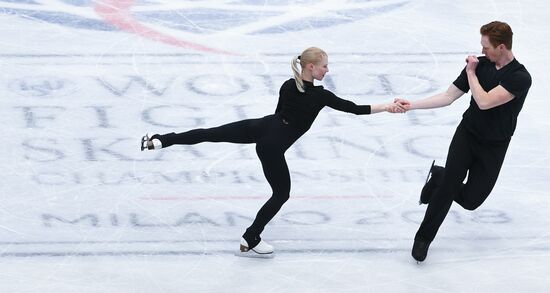 Figure Skating. World Championships. Training sessions