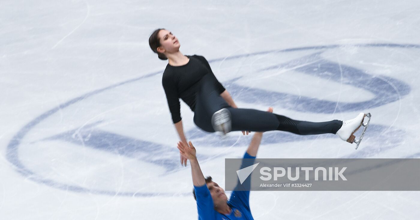 Figure Skating. World Championships. Training sessions