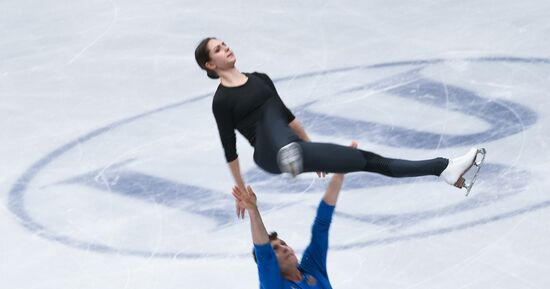 Figure Skating. World Championships. Training sessions