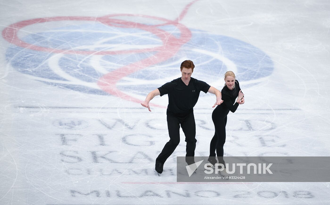 Figure Skating. World Championships. Training sessions