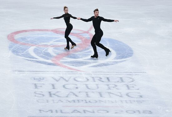Figure Skating. World Championships. Training sessions