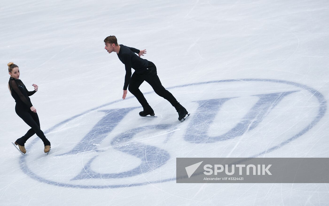 Figure Skating. World Championships. Training sessions