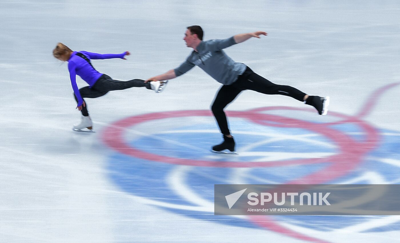 Figure Skating. World Championships. Training sessions