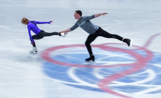 Figure Skating. World Championships. Training sessions