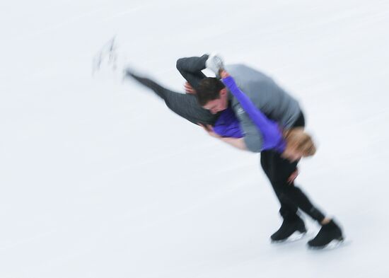 Figure Skating. World Championships. Training sessions