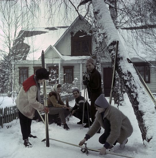 Skiing outing