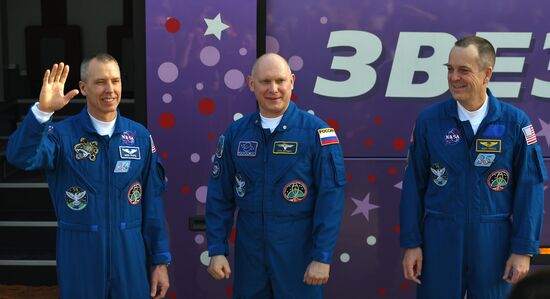 Launch of Soyuz-FG carrier rocket with Soyuz MS-08 spacecraft from Baikonur Space Center