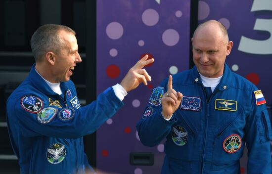 Launch of Soyuz-FG carrier rocket with Soyuz MS-08 spacecraft from Baikonur Space Center