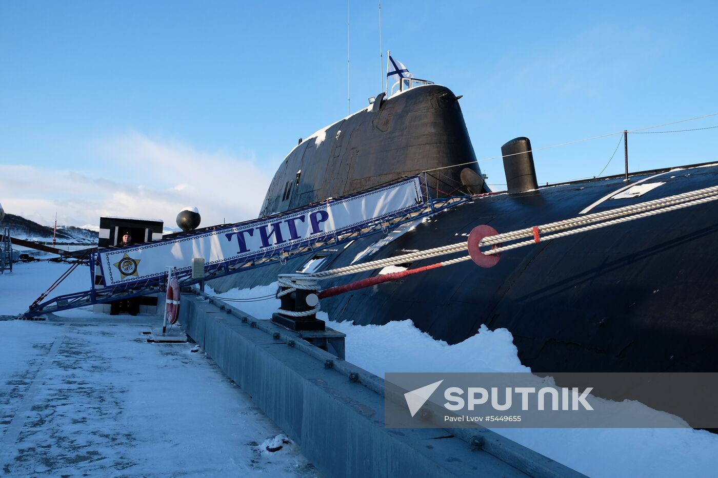 Northern Fleet submarines at Gadzhiyevo naval base in the Murmansk Region