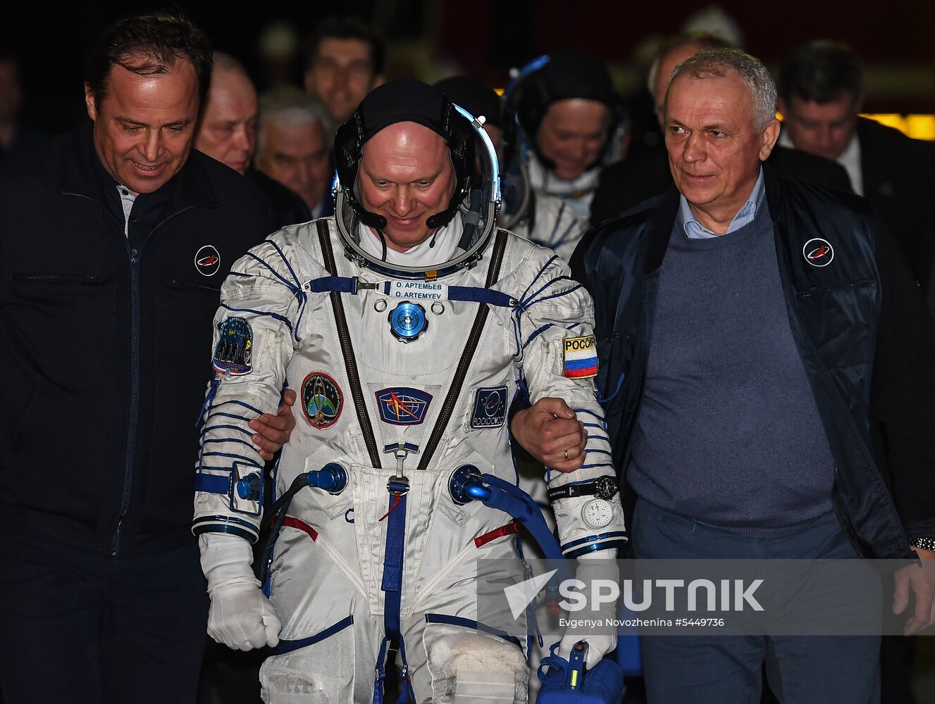Launch of Soyuz-FG carrier rocket with Soyuz MS-08 spacecraft from Baikonur Space Center