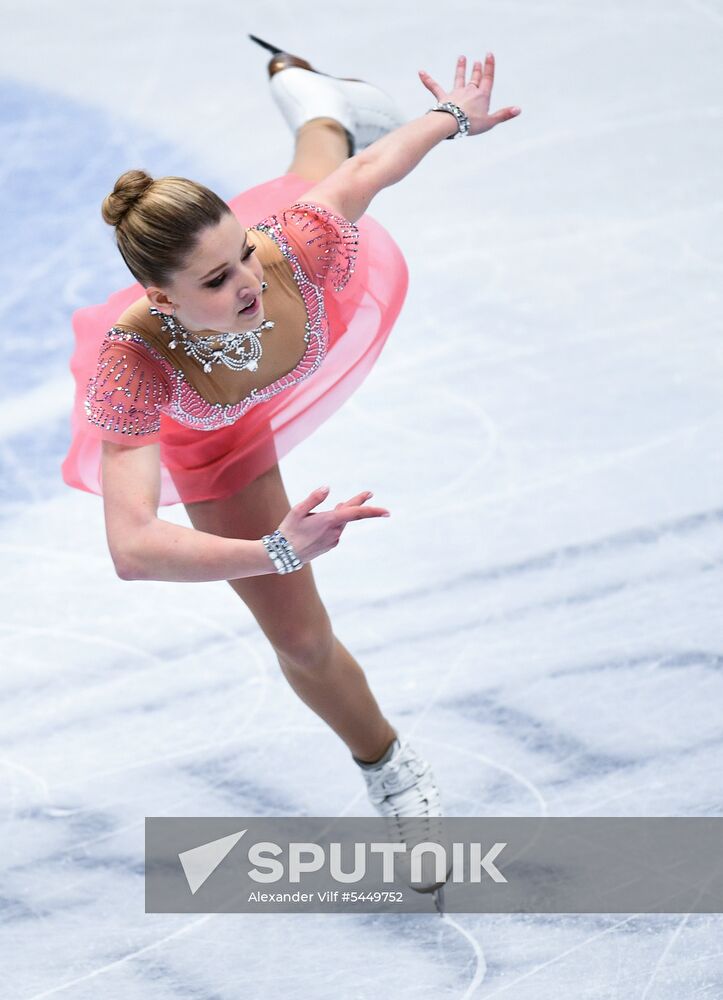 Figure skating. World Championships. Women. Short program