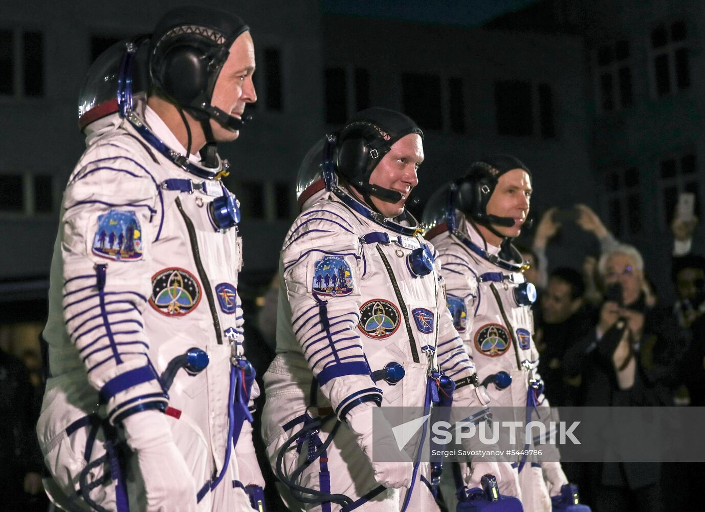 Launch of Soyuz-FG carrier rocket with Soyuz MS-08 spacecraft from Baikonur Space Center