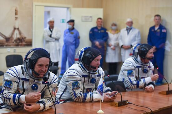 Launch of Soyuz-FG carrier rocket with Soyuz MS-08 spacecraft from Baikonur Space Center