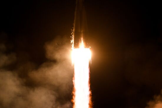 Launch of Soyuz-FG carrier rocket with Soyuz MS-08 spacecraft from Baikonur Space Center