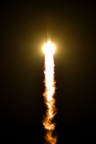 Launch of Soyuz-FG carrier rocket with Soyuz MS-08 spacecraft from Baikonur Space Center