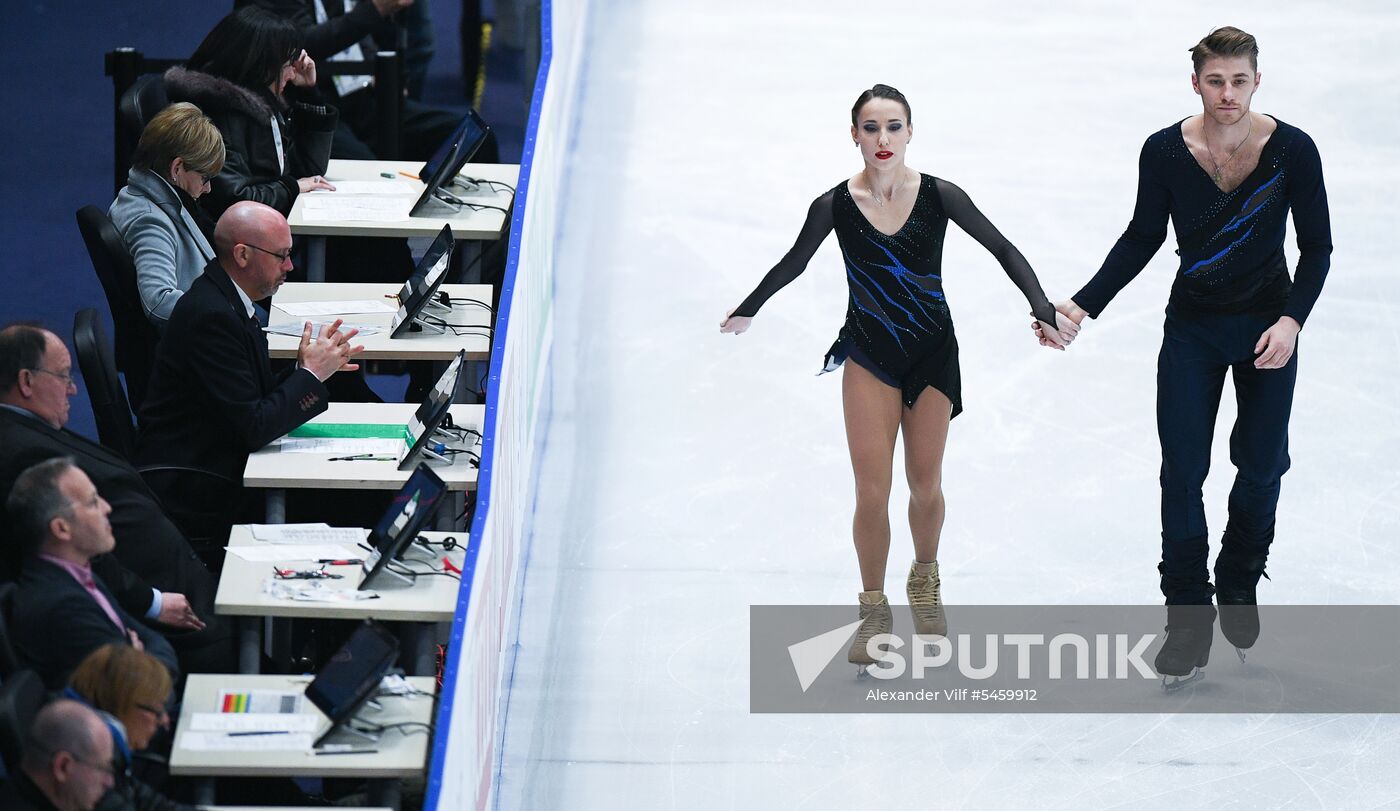 Figure skating. World Championships. Pairs. Short program