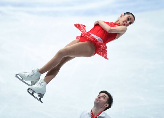 Figure skating. World Championships. Pairs. Short program