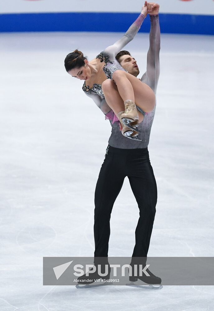 Figure skating. World Championships. Pairs. Short program