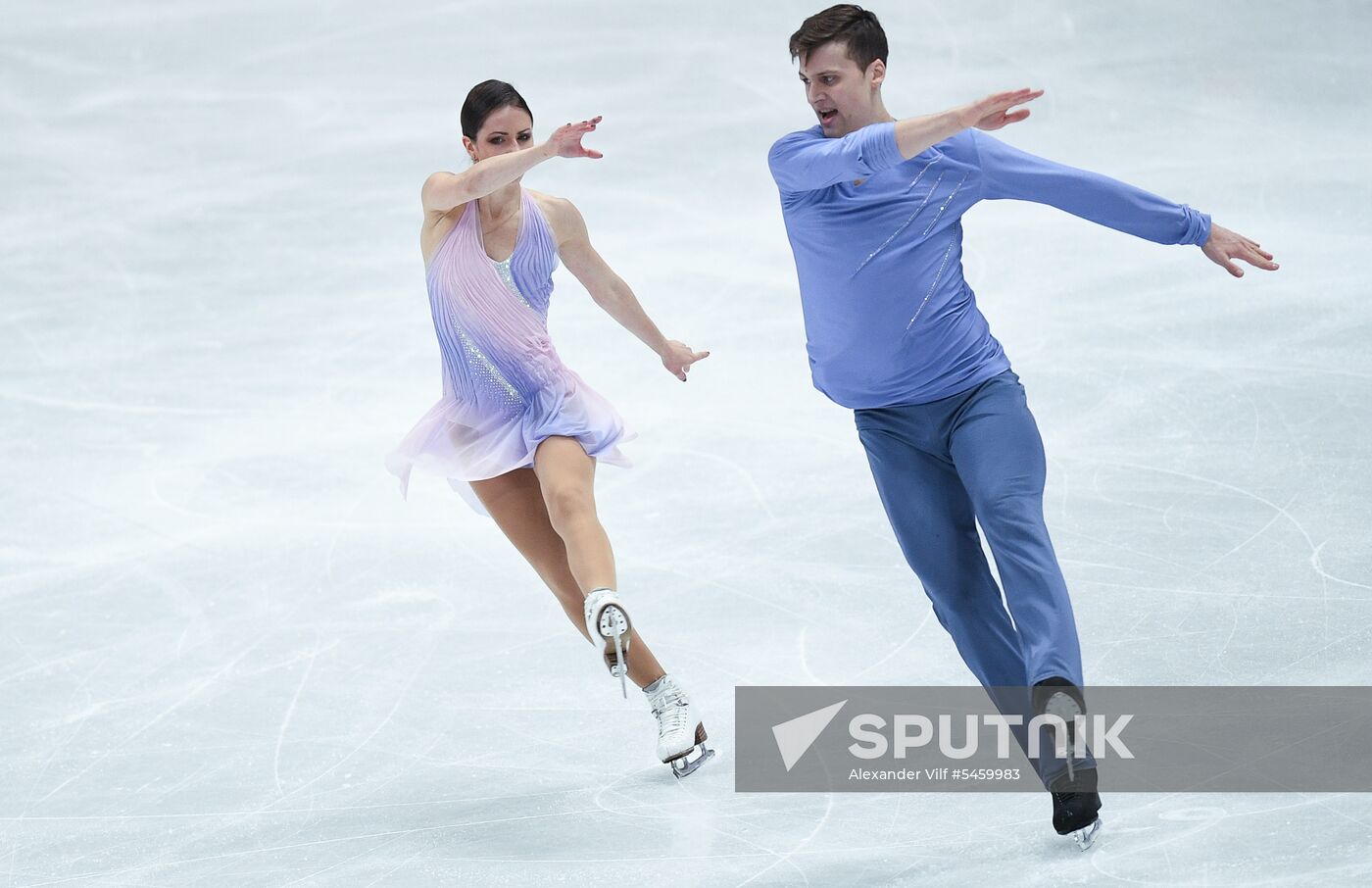 Figure skating. World Championships. Pairs. Short program