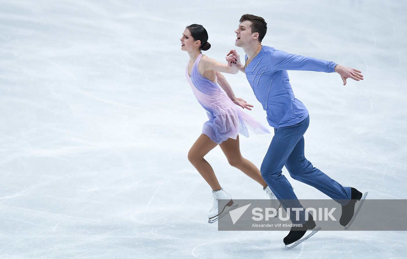 Figure skating. World Championships. Pairs. Short program