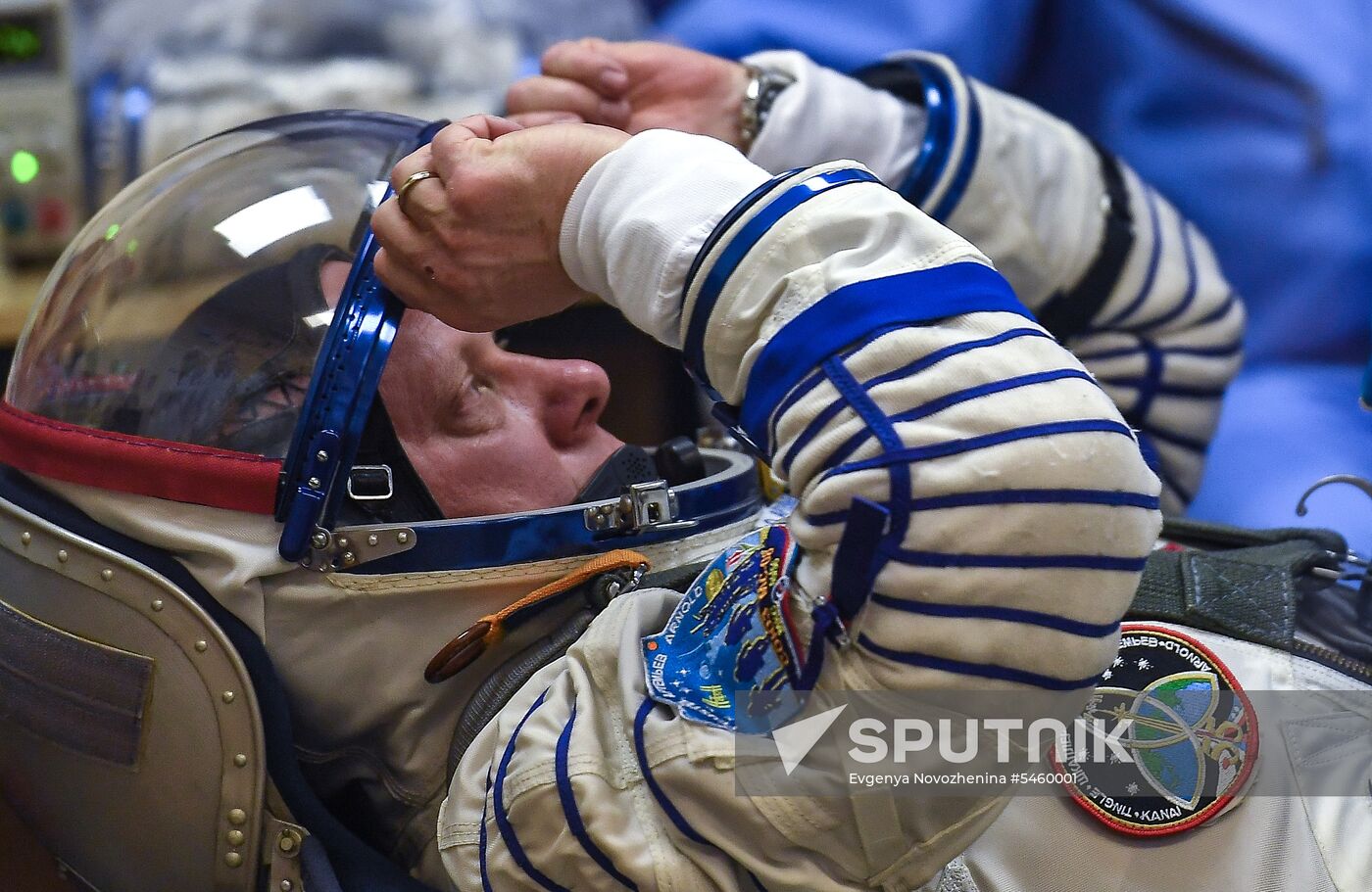 Launch of Soyuz-FG carrier rocket with Soyuz MS-08 spacecraft from Baikonur Space Center