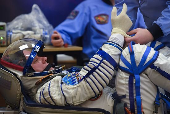 Launch of Soyuz-FG carrier rocket with Soyuz MS-08 spacecraft from Baikonur Space Center