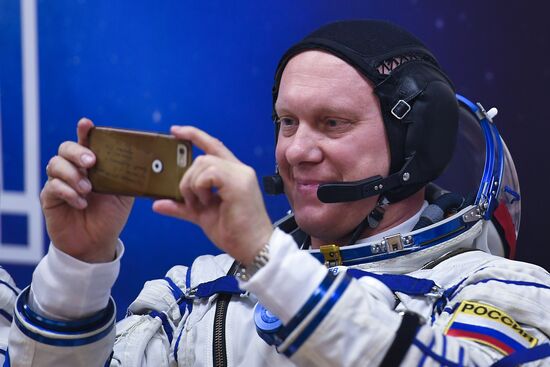 Launch of Soyuz-FG carrier rocket with Soyuz MS-08 spacecraft from Baikonur Space Center
