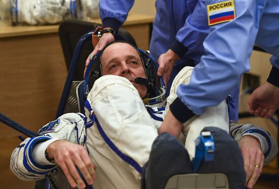 Launch of Soyuz-FG carrier rocket with Soyuz MS-08 spacecraft from Baikonur Space Center