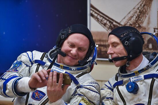 Launch of Soyuz-FG carrier rocket with Soyuz MS-08 spacecraft from Baikonur Space Center