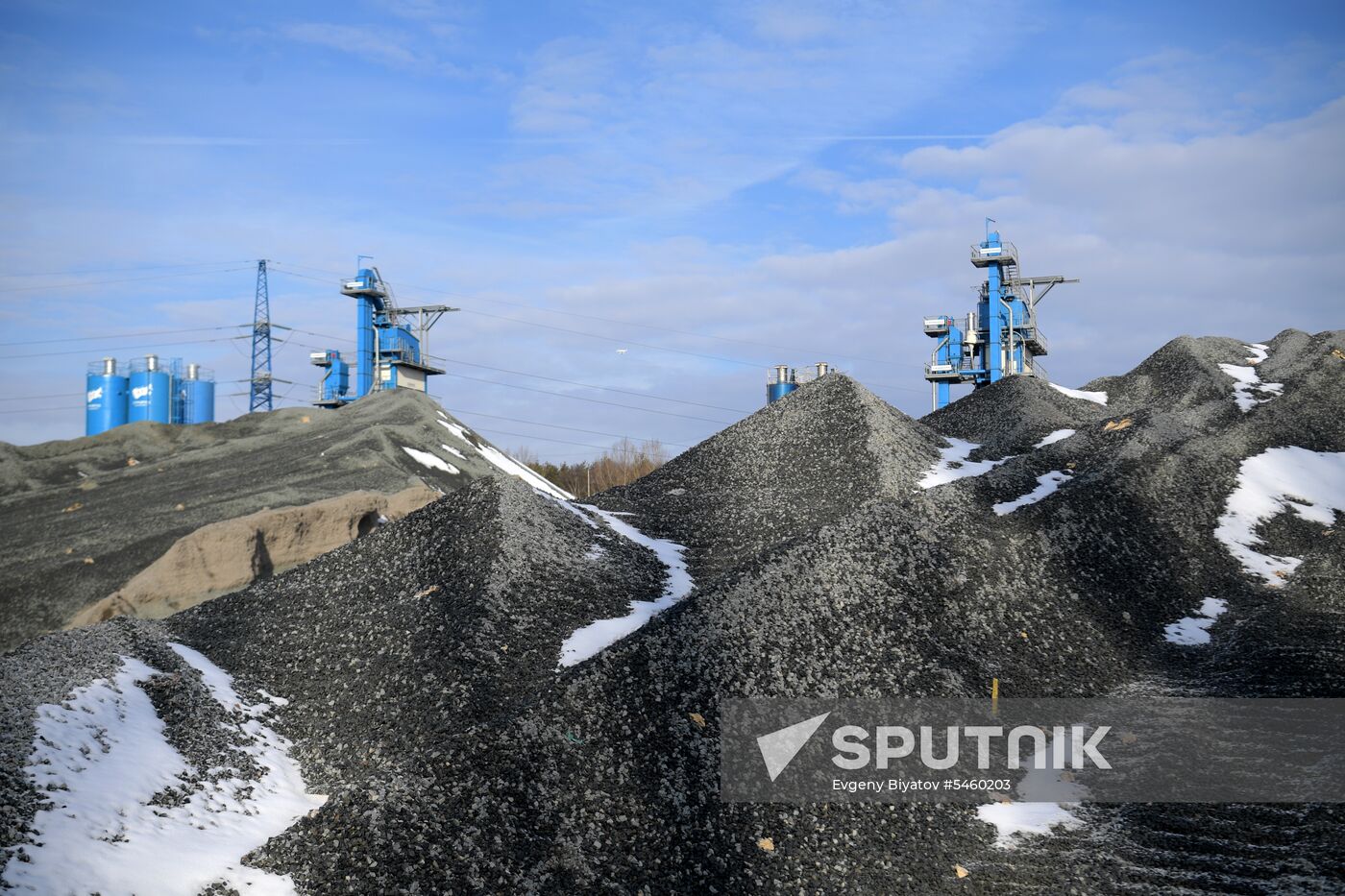 Asphalt and concrete plant in Moscow