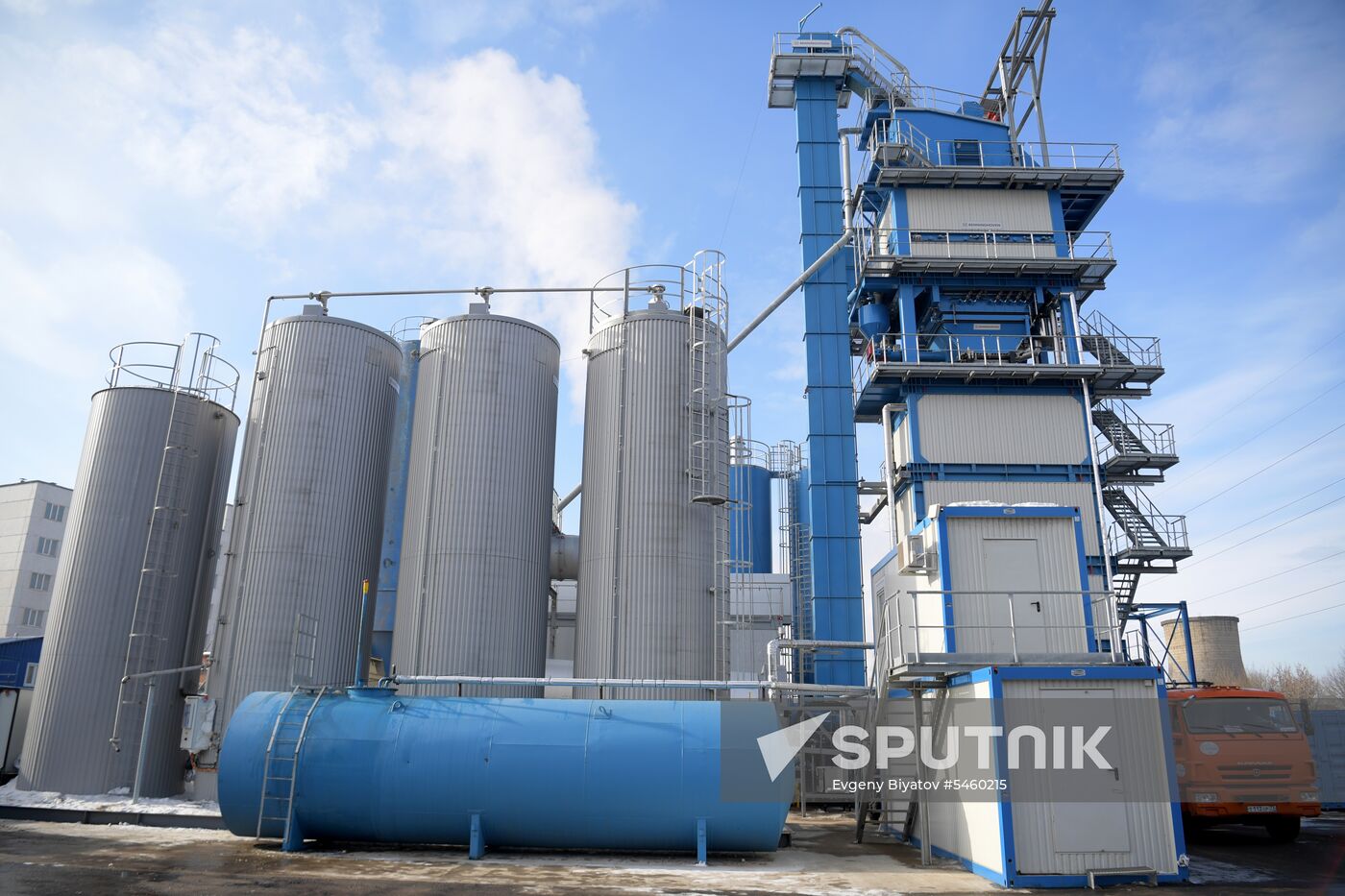Asphalt and concrete plant in Moscow