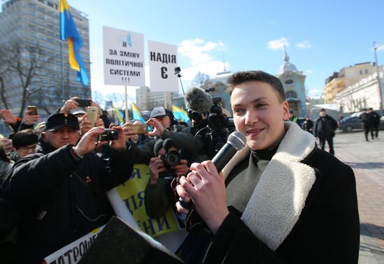 Rally in support of Nadezhda Savchenko in Kiev