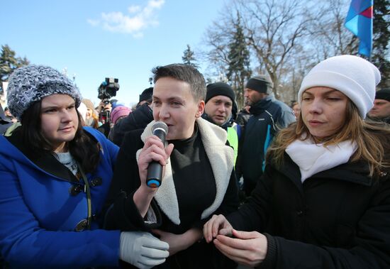 Rally in support of Nadezhda Savchenko in Kiev