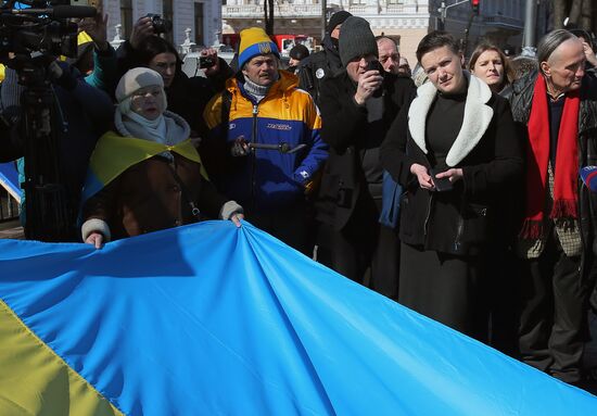 Rally in support of Nadezhda Savchenko in Kiev