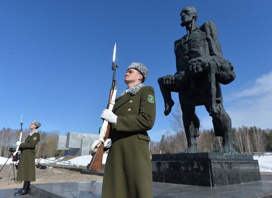 Commemorative event at Khatyn memorial