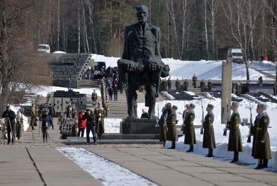 Commemorative event at Khatyn memorial