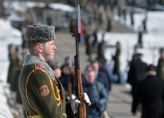 Commemorative event at Khatyn memorial