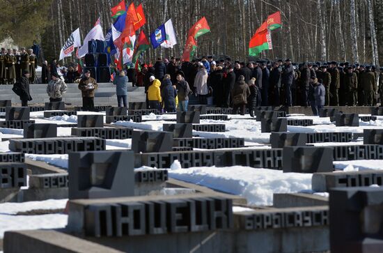 Commemorative event at Khatyn memorial