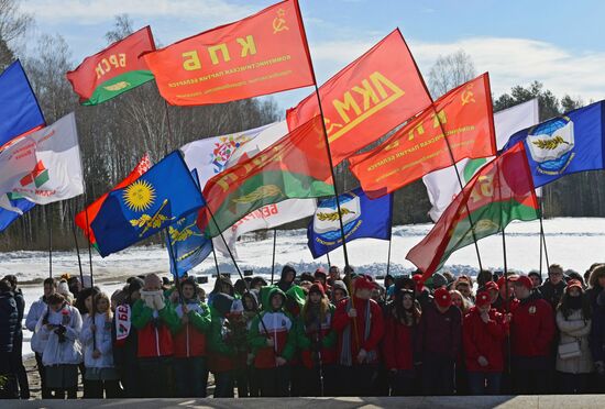 Commemorative event at Khatyn memorial