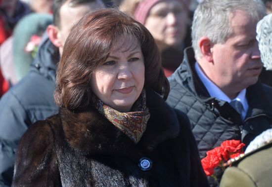 Commemorative event at Khatyn memorial