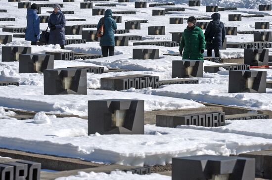 Commemorative event at Khatyn memorial