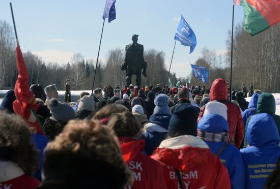 Commemorative event at Khatyn memorial