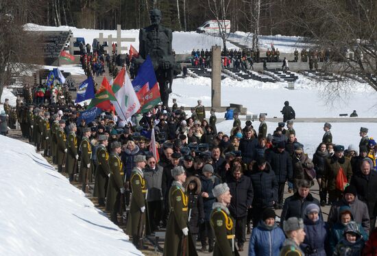 Commemorative event at Khatyn memorial