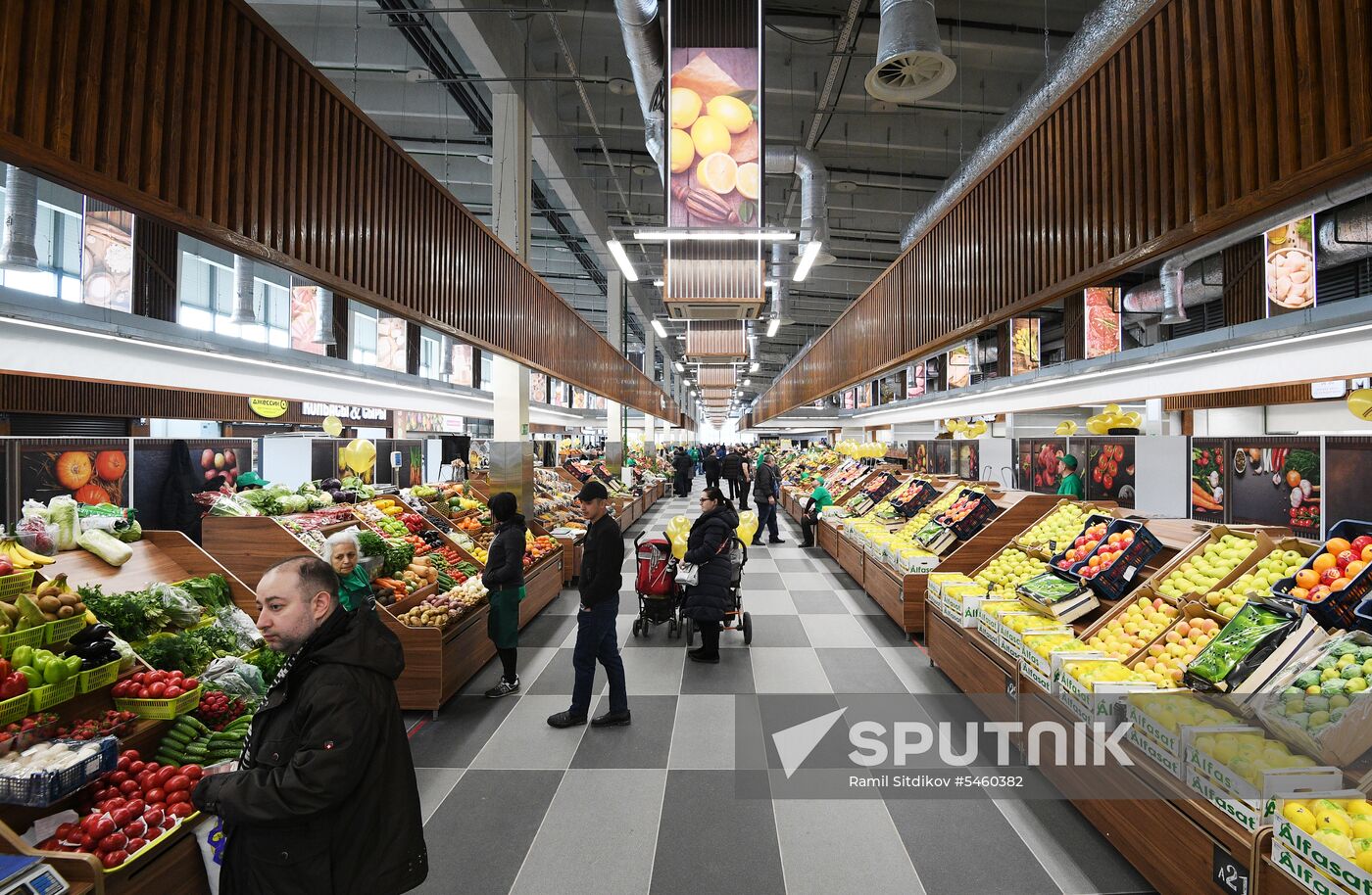 Velozavodsky market reopens in Moscow after renovation