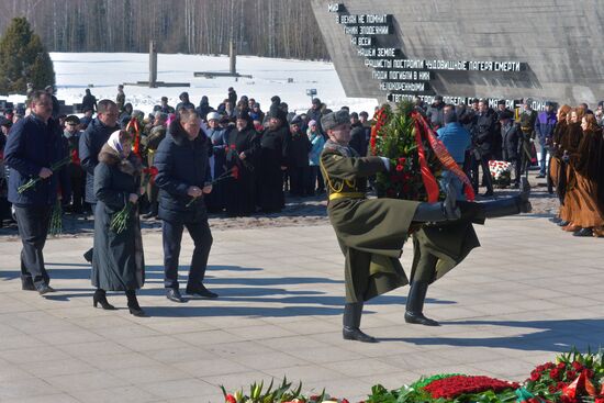 Commemorative event at Khatyn memorial