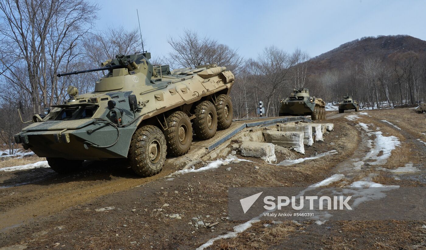 Pacific Fleet Marines get new BTR-82A armored personnel carriers