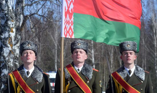 Commemorative event at Khatyn memorial