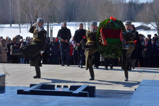 Commemorative event at Khatyn memorial