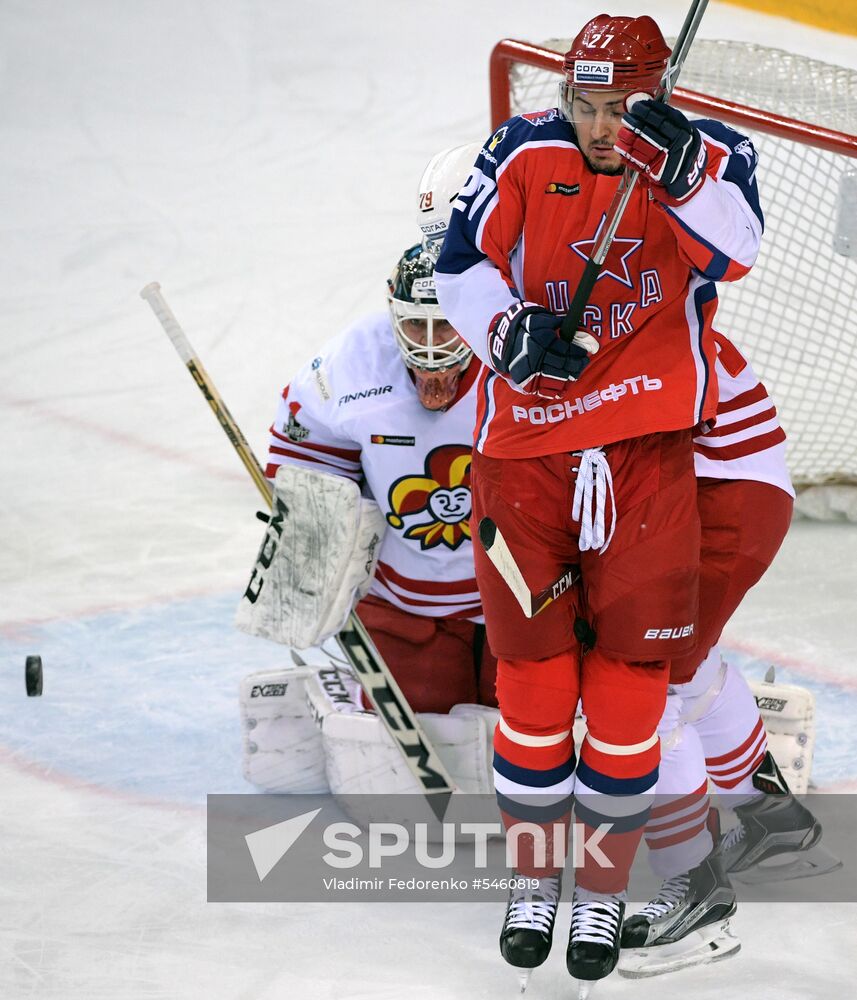 Ice hockey. KHL. CSKA vs. Jokerit